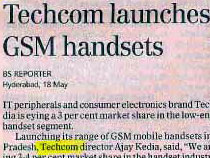 Techcom-launches-GSM-handes