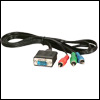 Tech-Com high end product VGA 15pin Male to 3RCA cable